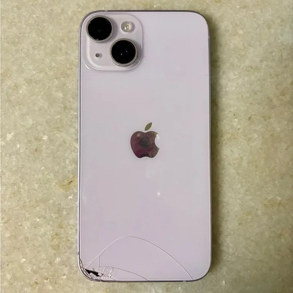 Apple Purple Smartphone with Edge to Edge Display and Notch